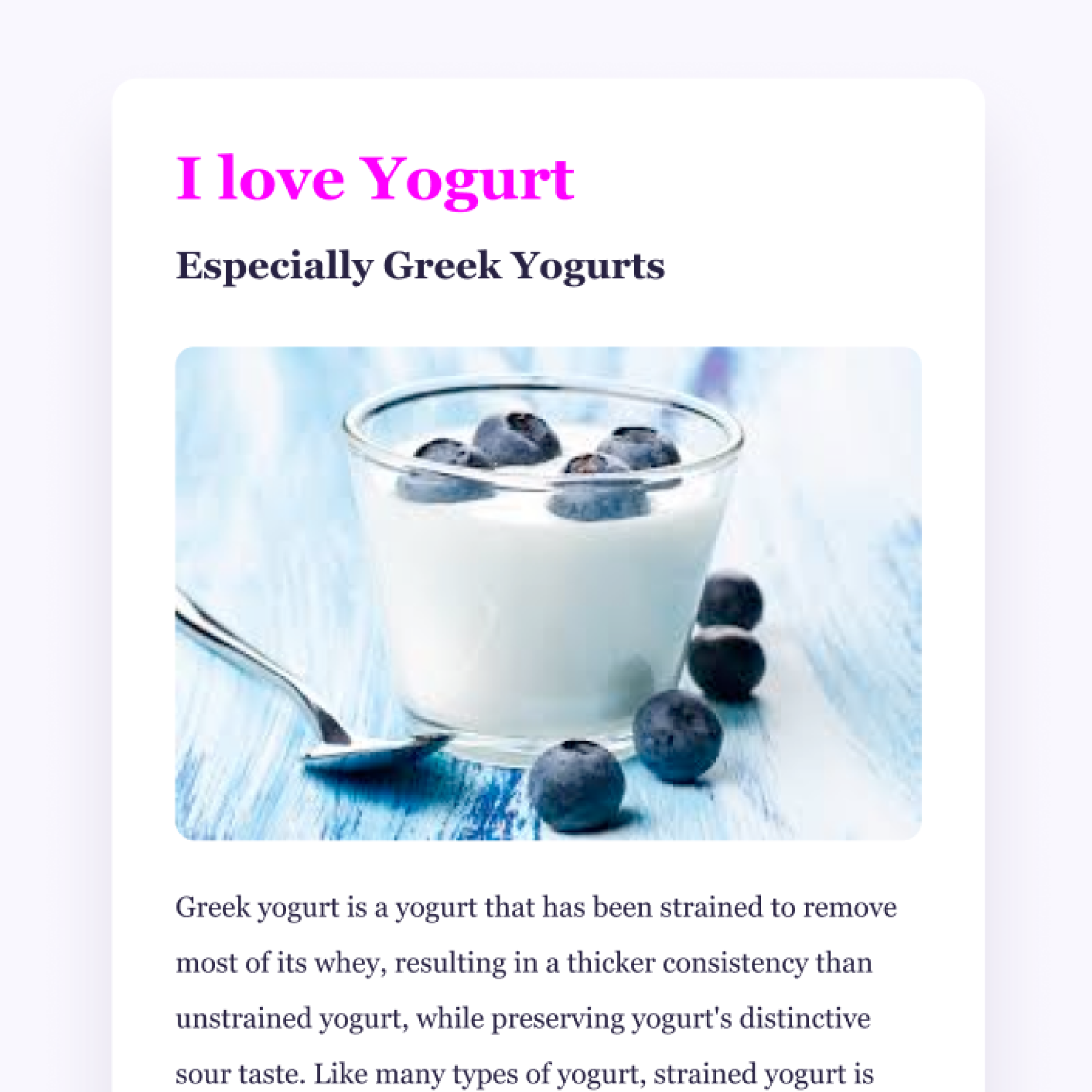 Yogurt Image and app summary